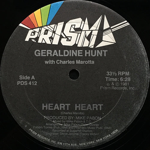 GERALDINE HUNT feat. CHARLES MAROTTA // HEART HEART (6:28) / INST (6:28)