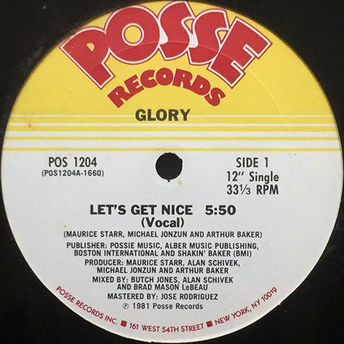 GLORY // LET'S GET NICE (5:50) / INST (5:50)