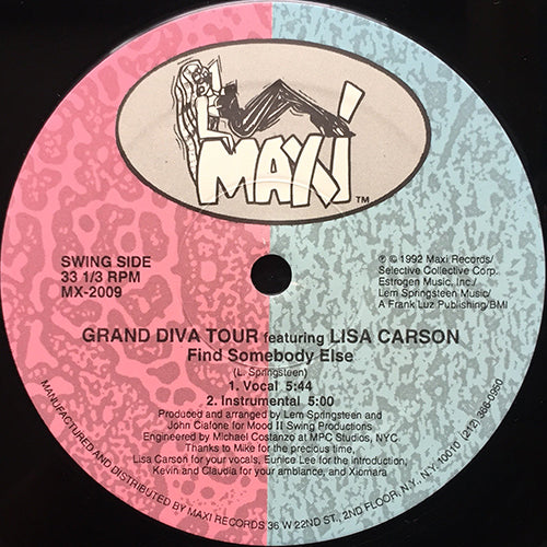 GRAND DIVA TOUR feat. LISA CARSON // FIND SOMEBODY ELSE (4VER)