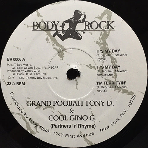 GRAND POOBAH TONY D. & COOL GINO G. // IT'S MY DAY (3VER) / I'M TERRYFYNG (2VER)