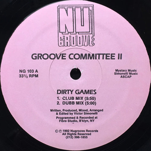 GROOVE COMMITTEE II // DIRTY GAMES (2VER) / JUST PLAY THE MUSIC / I'VE GOT TO FEEL IT