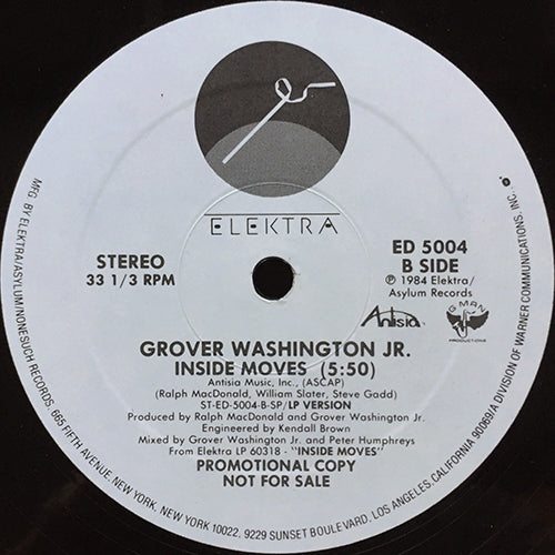 GROVER WASHINGTON JR. // INSIDE MOVES (5:50/4:09)