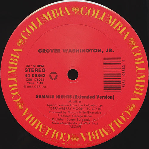 GROVER WASHINGTON JR. // SUMMER NIGHTS (6:45) / STRAWBERRY MOON (5:23)