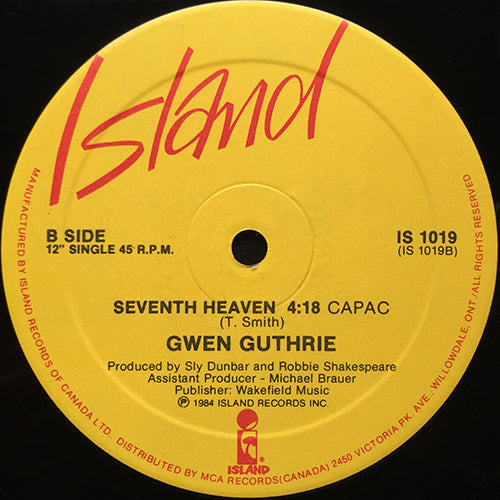 GWEN GUTHRIE // LOVE IN MODERATION (4:30) / SEVENTH HEAVEN (4:18)