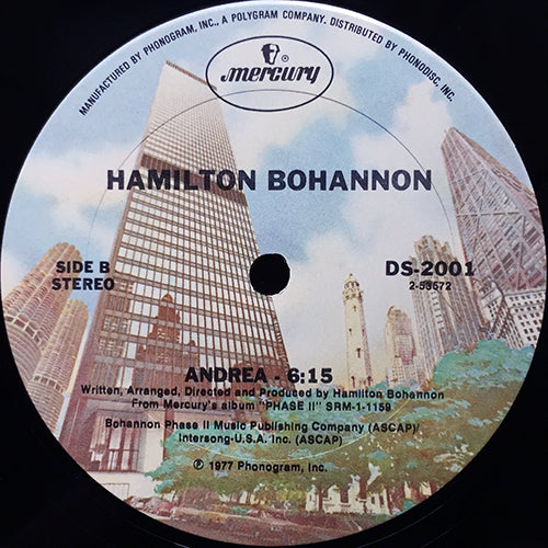 HAMILTON BOHANNON // BOHANNON DISCO SYMPHNY (7:16) / ANDREA (6:15)