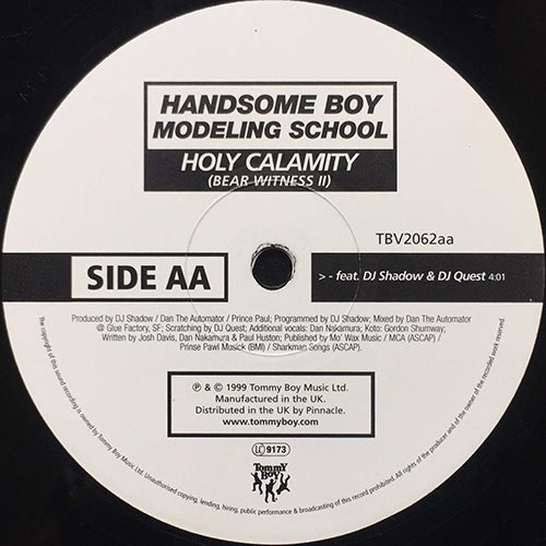 HANDSOME BOY MODELING SCHOOL // HOLY CALAMITY feat. DJ SHADOW & DJ QUEST / ROCK 'N' ROLL (2VER)