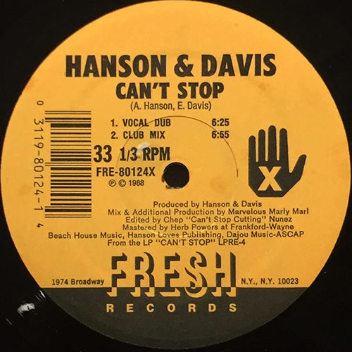 HANSON & DAVIS // CAN'T STOP (4VER)
