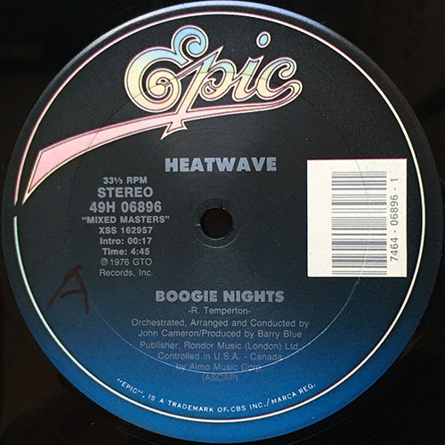 HEATWAVE // BOOGIE NIGHTS (4:45) / THE GROOVE LINE (7:28)