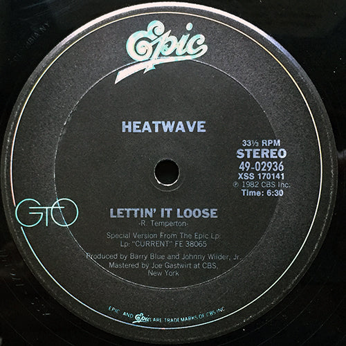 HEATWAVE // LETTIN' IT LOOSE (6:30) / MIND WHAT YOU FIND (6:55)