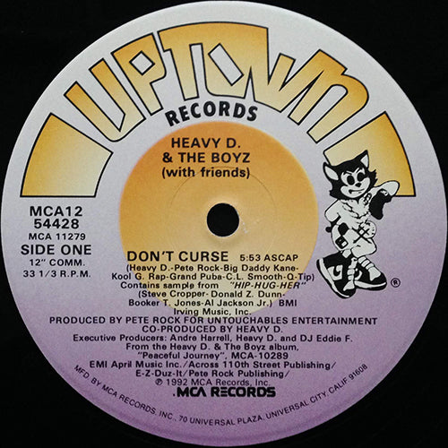 HEAVY D & THE BOYZ  // DON'T CURSE (5:53) / YOU CAN'T SEE WHAT I CAN SEE (3:46)
