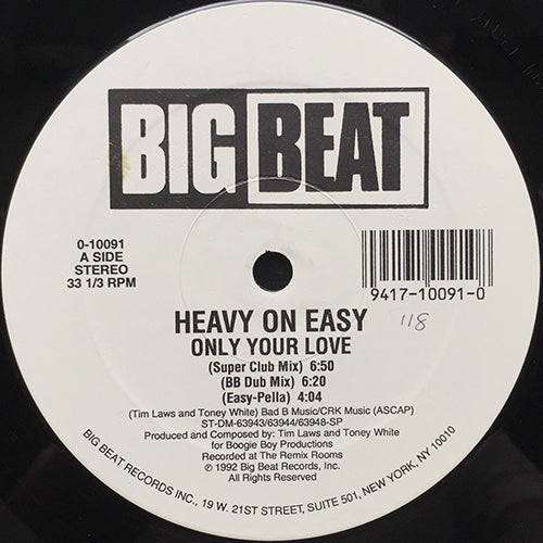 HEAVY ON EASY // ONLY YOUR LOVE (6VER)