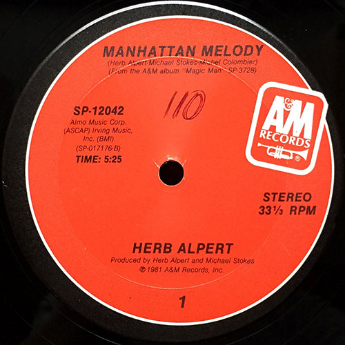 HERB ALPERT // MANHATTAN MELODY (5:25) / BESAME MUCHO (6:10)