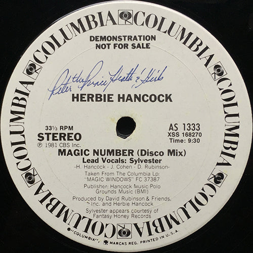 HERBIE HANCOCK feat. SYLVESTER // MAGIC NUMBER (9:30/3:57)