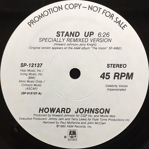 HOWARD JOHNSON // STAND UP (SPECIALLY REMIXED VERSION) (6:26) / SO TUFF (4:50)