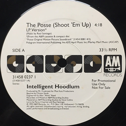 INTELLIGENT HOODLUM // THE POSSE (SHOOT 'EM UP) (2VER)