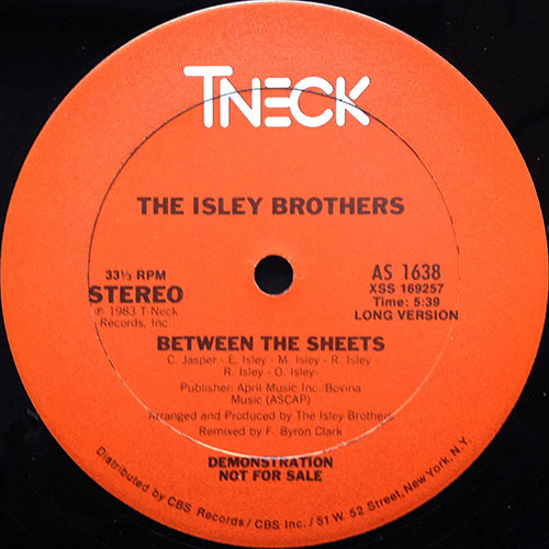 ISLEY BROTHERS // BETWEEN THE SHEETS (5:39/4:54)
