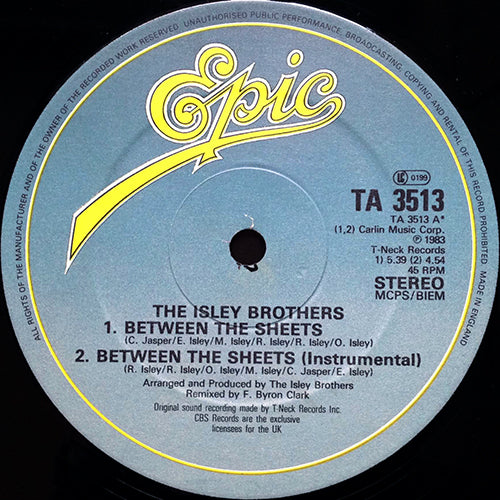 ISLEY BROTHERS // BETWEEN THE SHEETS (5:39) / INST (4:54) / SUMMER BREEZE (5:42) / THAT LADY (4:23) / HARVEST FOR THE WORLD (3:51)