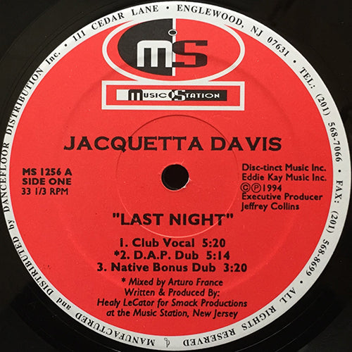 JACQUETTA DAVIS // LAST NIGHT (5VER)