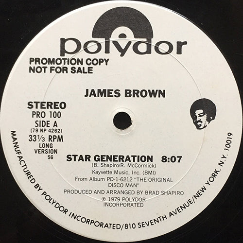 JAMES BROWN // STAR GENERATION (8:07/4:21)