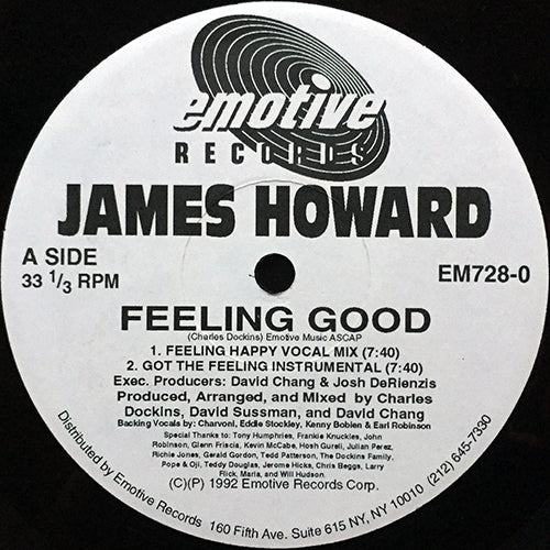 JAMES HOWARD // FEELING GOOD (4VER)
