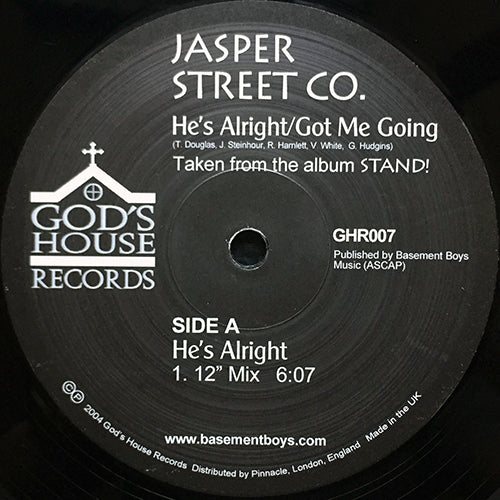 JASPER STREET COMPANY // HE'S ALRIGHT / GOT ME GOING (2VER)
