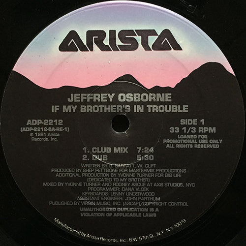 JEFFREY OSBORNE // IF MY BROTHER'S IN TROUBLE (4VER)