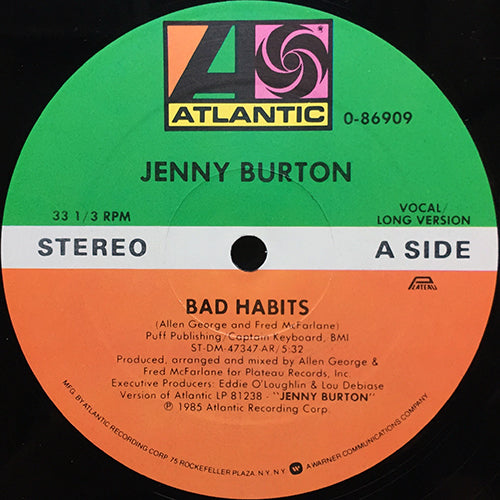 JENNY BURTON // BAD HABITS (5:32) / LET'S GET BACK TO LOVE (4:51)