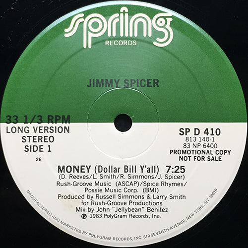 JIMMY SPICER // MONEY (DOLLAR BILL Y'ALL) (7:25/5:45)