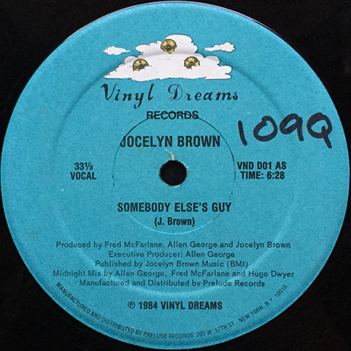JOCELYN BROWN // SOMEBODY ELSE'S GUY (6:28) / INSTR. DUB (5:45)