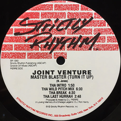 JOINT VENTURE // MASTER BLASTER (TURN IT UP) (4VER) / SOMEWHERE IN SPACE (2VER)