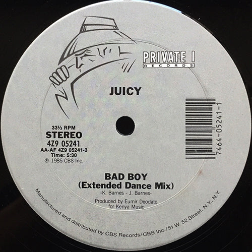 JUICY // BAD BOY (EXTENDED DANCE MIX) (5:30) / DUB (6:29)