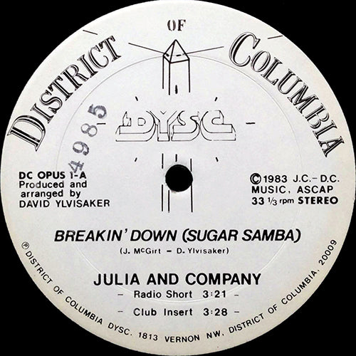JULIA & COMPANY // BREAKIN' DOWN (SUGAR SAMBA) (3VER)
