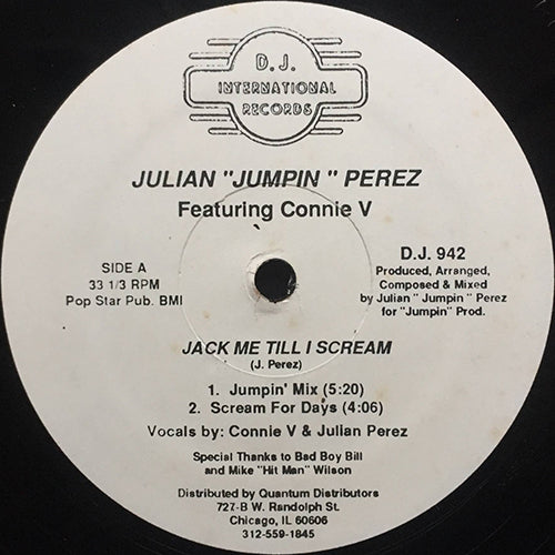 JULIAN "JUMPIN" PEREZ feat. CONNIE V // JACK ME TILL I SCREAM (4VER)
