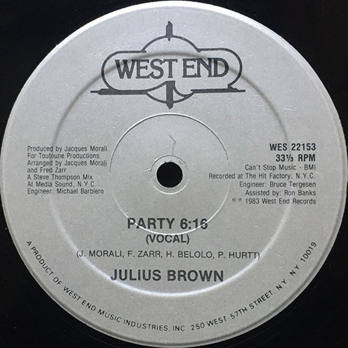 JULIUS BROWN // PARTY (6:16) / INST (5:25)