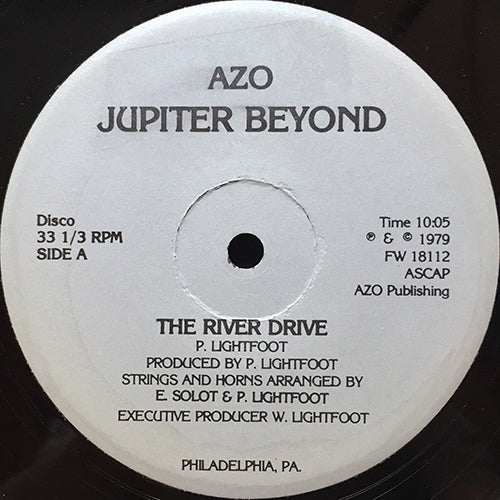 【USオリジナル盤】JUPITER BEYOND THE  DRIVE Jupiter Beyond / The River Drive(12inch) / Azo 1979 USオリジナル盤