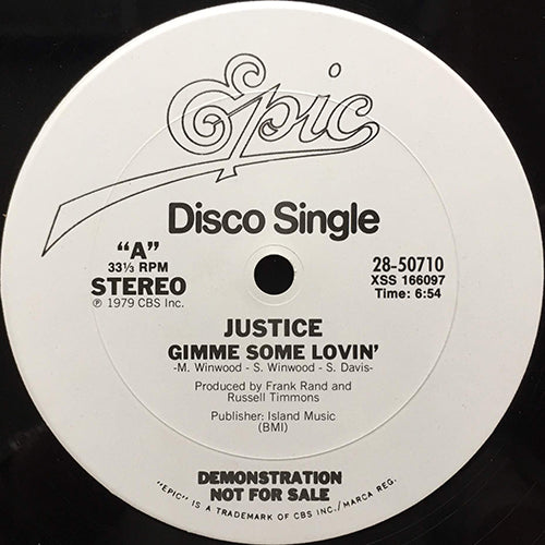 JUSTICE // EASY TO LOVE (4:09) / GIMME SOME LOVIN' (6:54)
