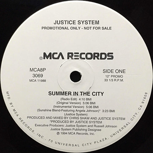 JUSTICE SYSTEM // SUMMER IN THE CITY (4VER)