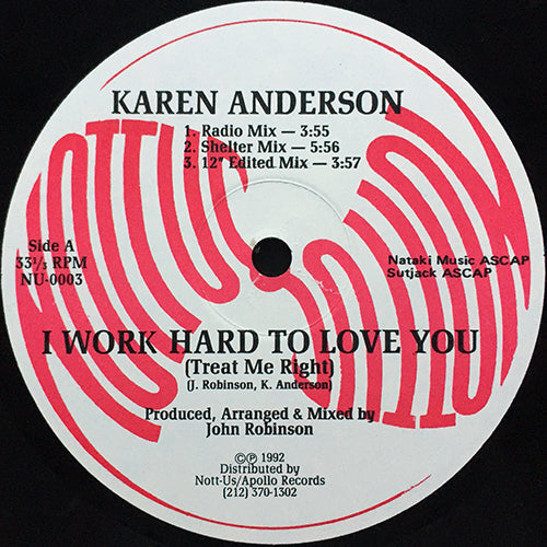KAREN ANDERSON // I WORK HARD TO LOVE YOU (TREAT ME RIGHT) (5VER)