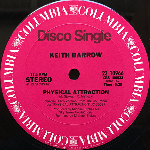 KEITH BARROW // PHYSICAL ATTRACTION (6:25) / FREE TO BE ME (4:40)