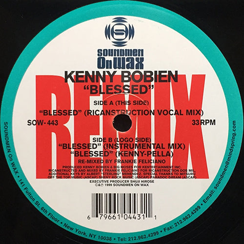 KENNY BOBIEN // BLESSED (FRANKIE FELICIANO REMIX) (5VER)