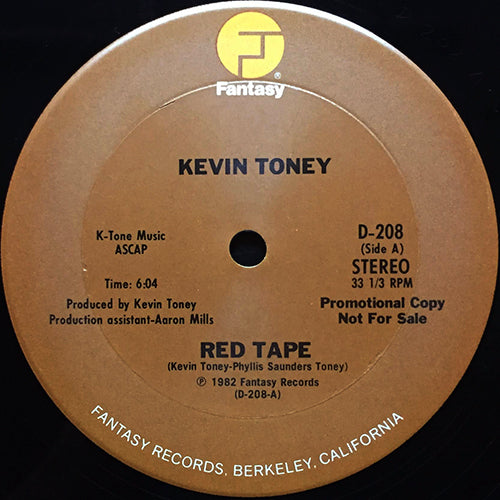 KEVIN TONEY // RED TAPE (6:04) / ON YOUR FEET (4:52)