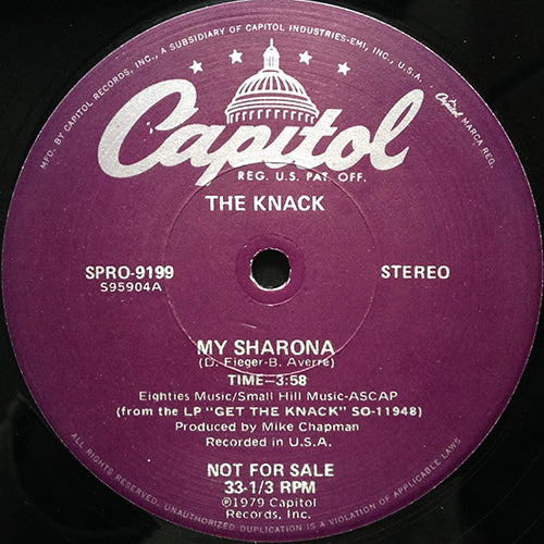 KNACK // MY SHARONA (3:58) – next records japan