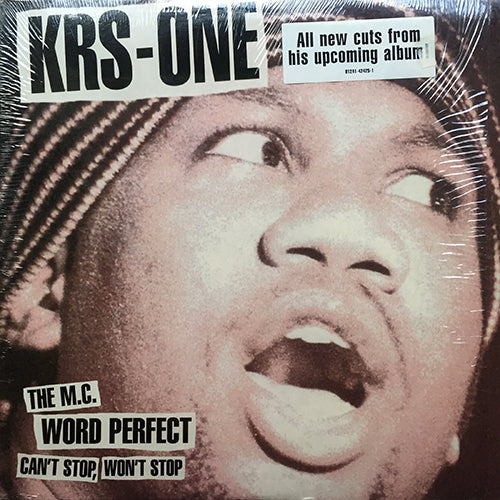 KRS-ONE // CAN'T STOP, WON'T STOP (2VER) / THE MC (2VER) / WORD PERFECT (2VER)