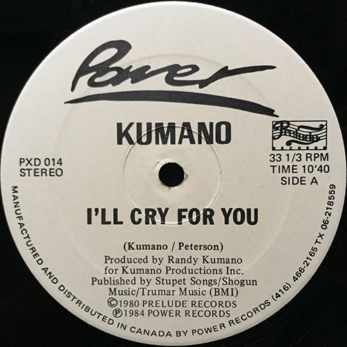 KUMANO // I'LL CRY FOR YOU (10:40)
