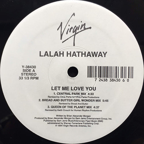 LALAH HATHAWAY // LET ME LOVE YOU (5VER) / DREAMS DON'T LIE