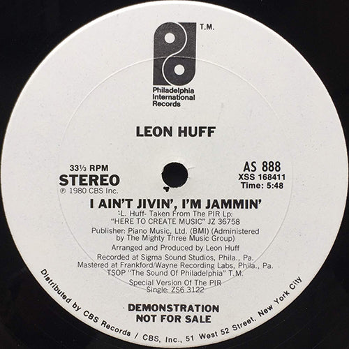 LEON HUFF // I AIN'T JIVIN', I'M JAMMIN' (5:48) / NO GREATER LOVE (3:51)