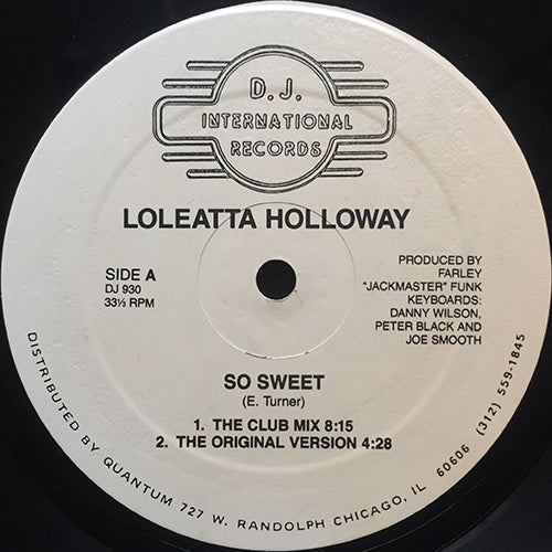 LOLEATTA HOLLOWAY // SO SWEET (3VER)