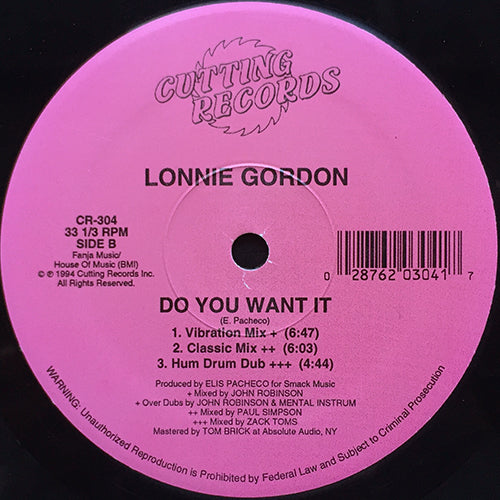 LONNIE GORDON // DO YOU WANT IT (5VER)