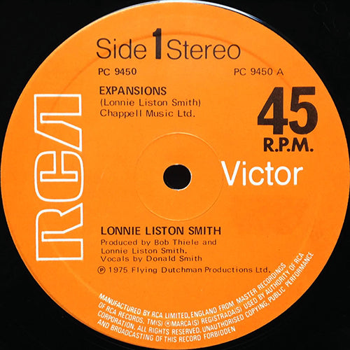 LONNIE LISTON SMITH // EXPANSIONS (6:05) / A CHANCE FOR PEACE (5:20)