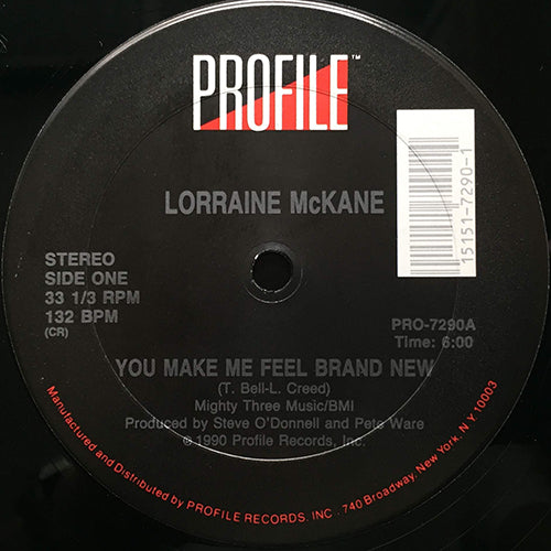 LORRAINE McKANE // YOU MAKE ME FEEL BRAND NEW (6:00) / THE ALAMO (3:40)